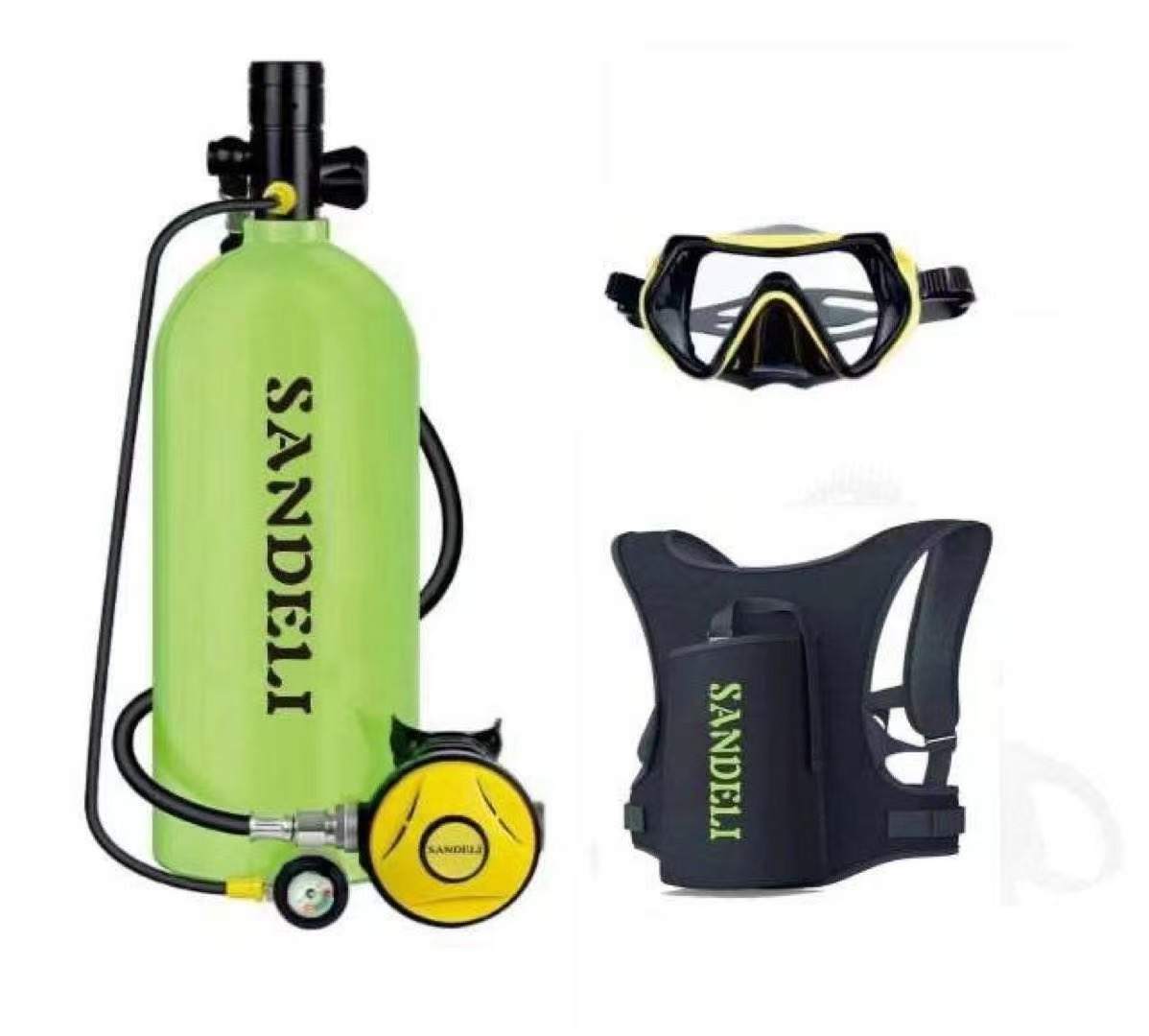 Snorkel Mask Full Face - Produkowany przez producenta 4-litrowy regulator do