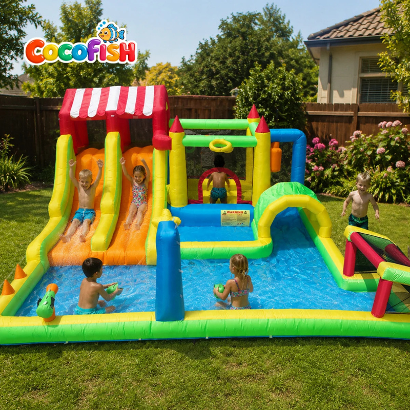 Water Slide Inflatable - Cocofish Cocofish Letni Park Wodny na