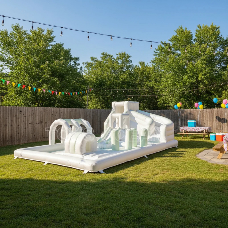 Water Slide Inflatable - Komercyjna dmuchana trasa przeszkodowa na wodę