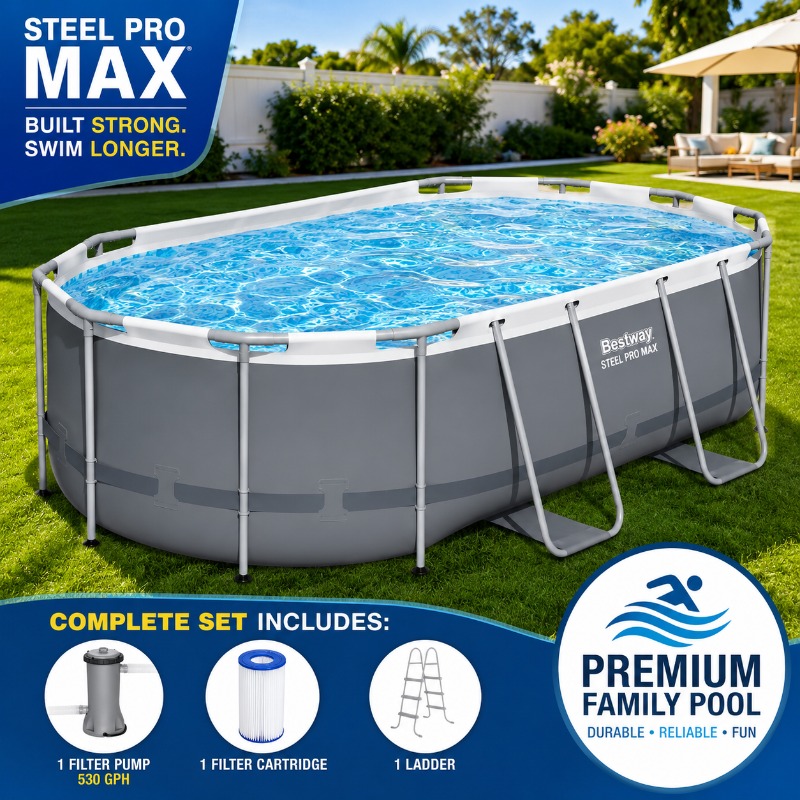 Bestway Steel Pro MAX 14ft x 8 – Pool Ladder Above Ground recenzja i cena