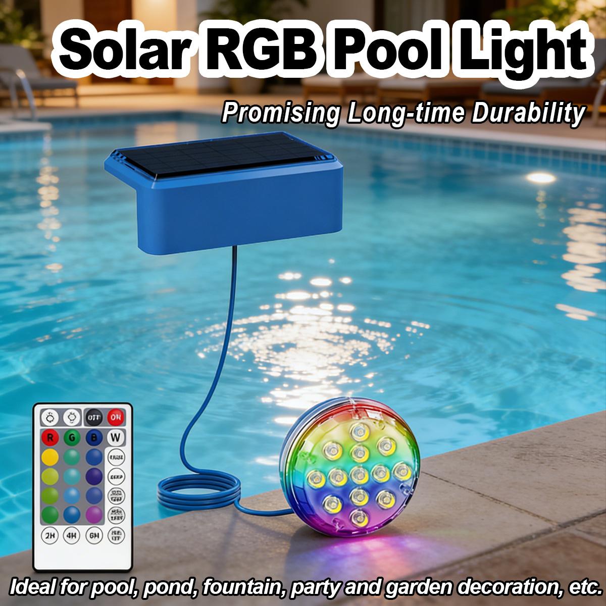 Podwodna solarna lampa basenow – Pool Light Solar Rechargeable recenzja i cena