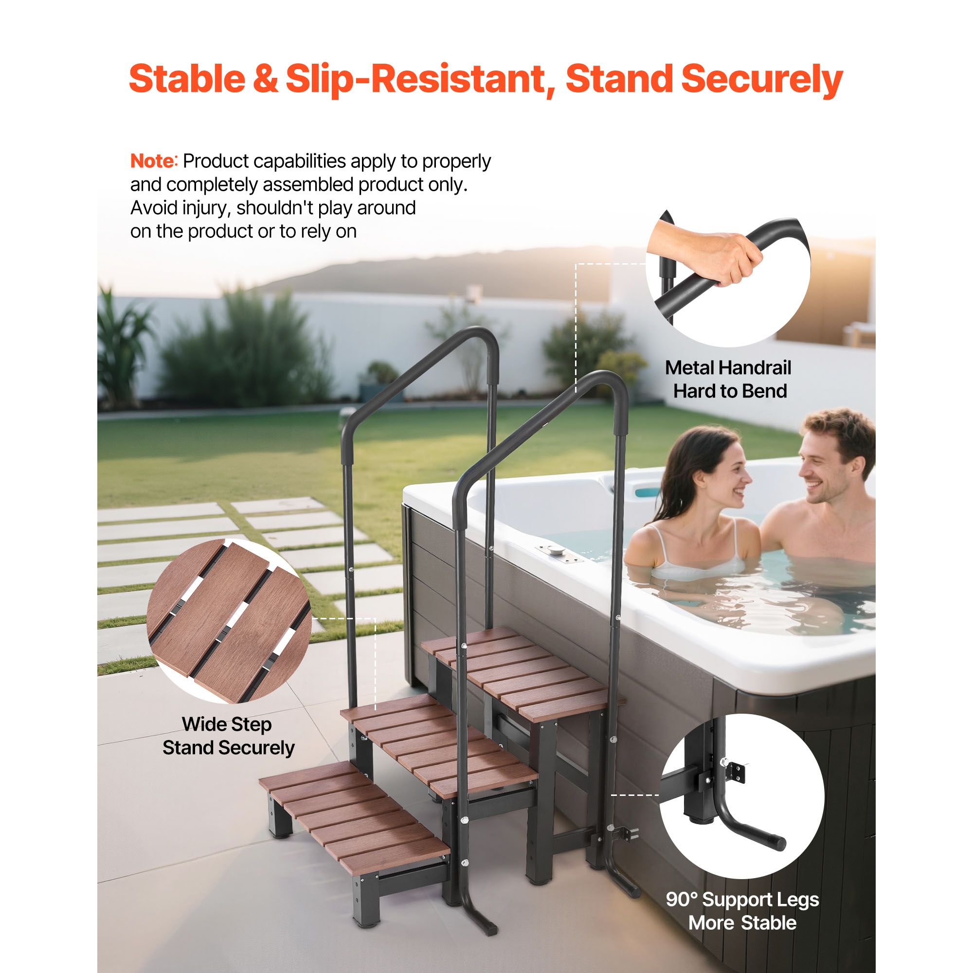 Schody do jacuzzi VEVOR, 2-sto – Pool Ladder Above Ground recenzja i cena