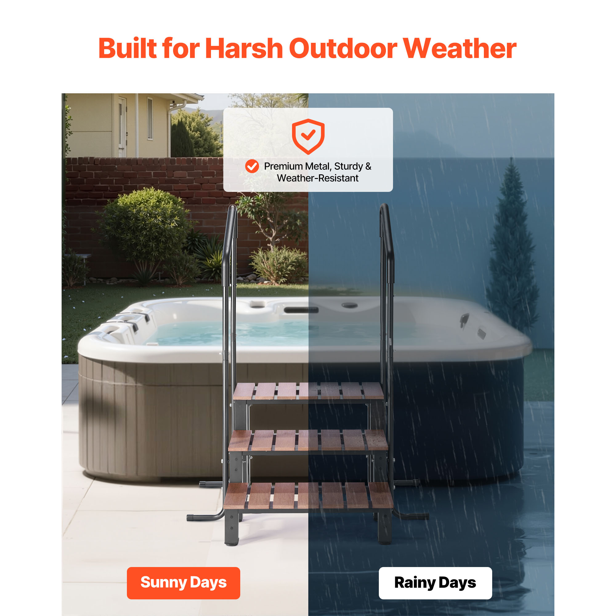 Schody do jacuzzi VEVOR, 2-sto – Pool Ladder Above Ground recenzja i cena