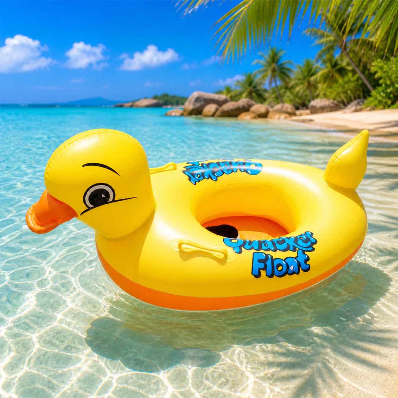 1 szt. Nadmuchiwane kaczykowe  – Pool Float Ring Inflatable recenzja i cena