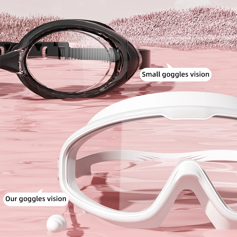 Okulary pływackie z dużą ramką – Swim Goggles Anti Fog Uv recenzja i cena