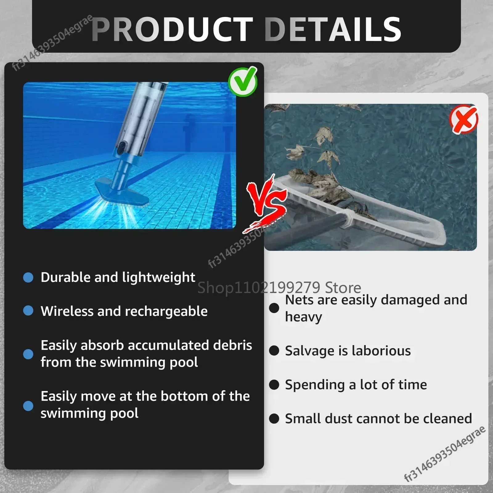 Nowy odkurzacz do basenu, akum – Pool Vacuum Manual recenzja i cena