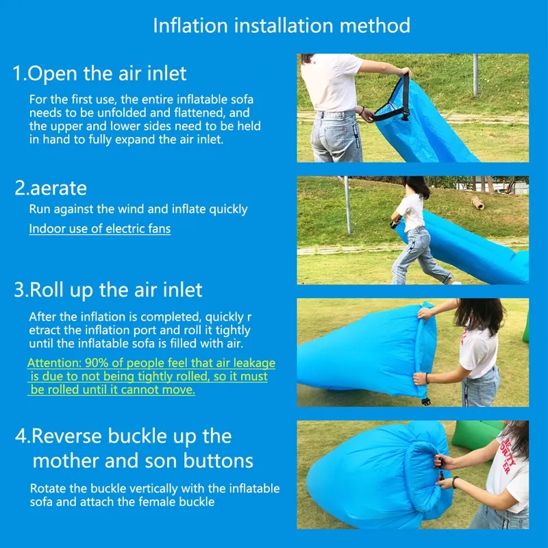 Przenośna dmuchana sofa, szybk – Pool Lounger Inflatable recenzja i cena