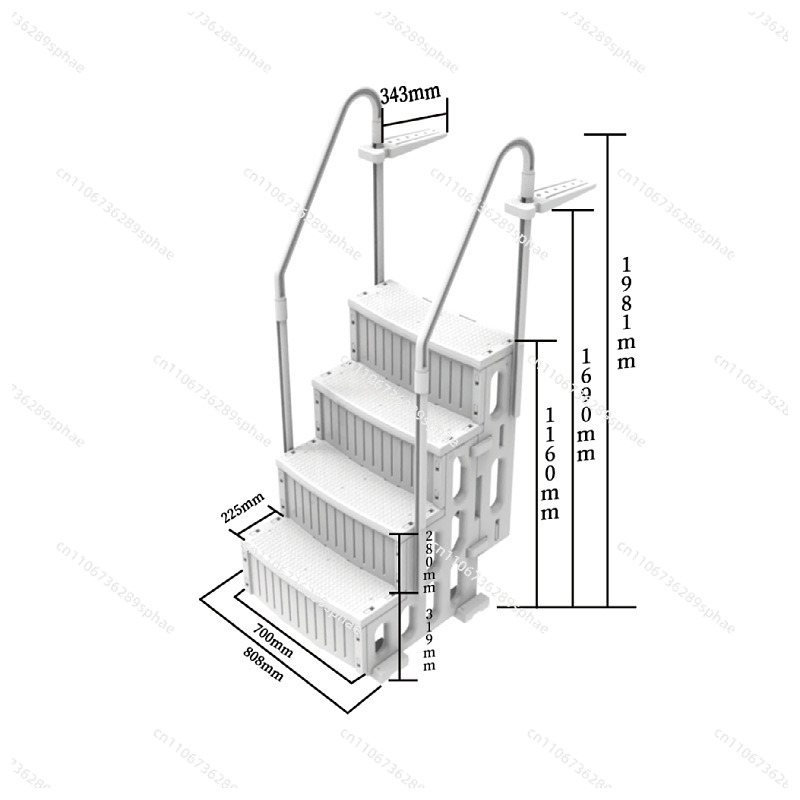 Drabinka do basenu naziemnego  – Pool Ladder Above Ground recenzja i cena