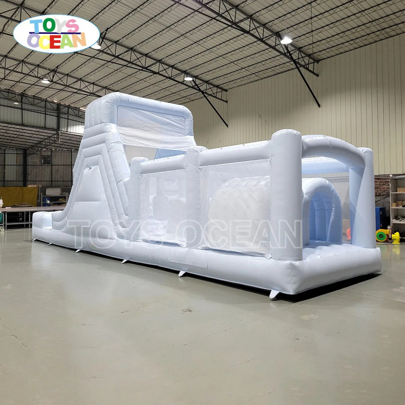 Biała dmuchana zjeżdżalnia wod – Water Slide Inflatable recenzja i cena