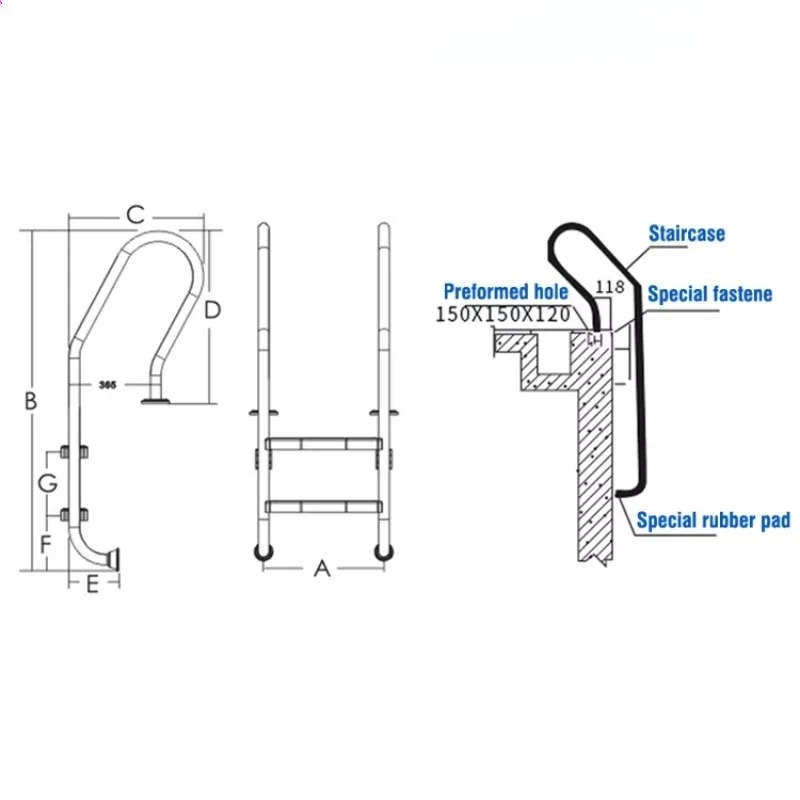 Drabinka do basenu naziemnego  – Pool Ladder Above Ground recenzja i cena