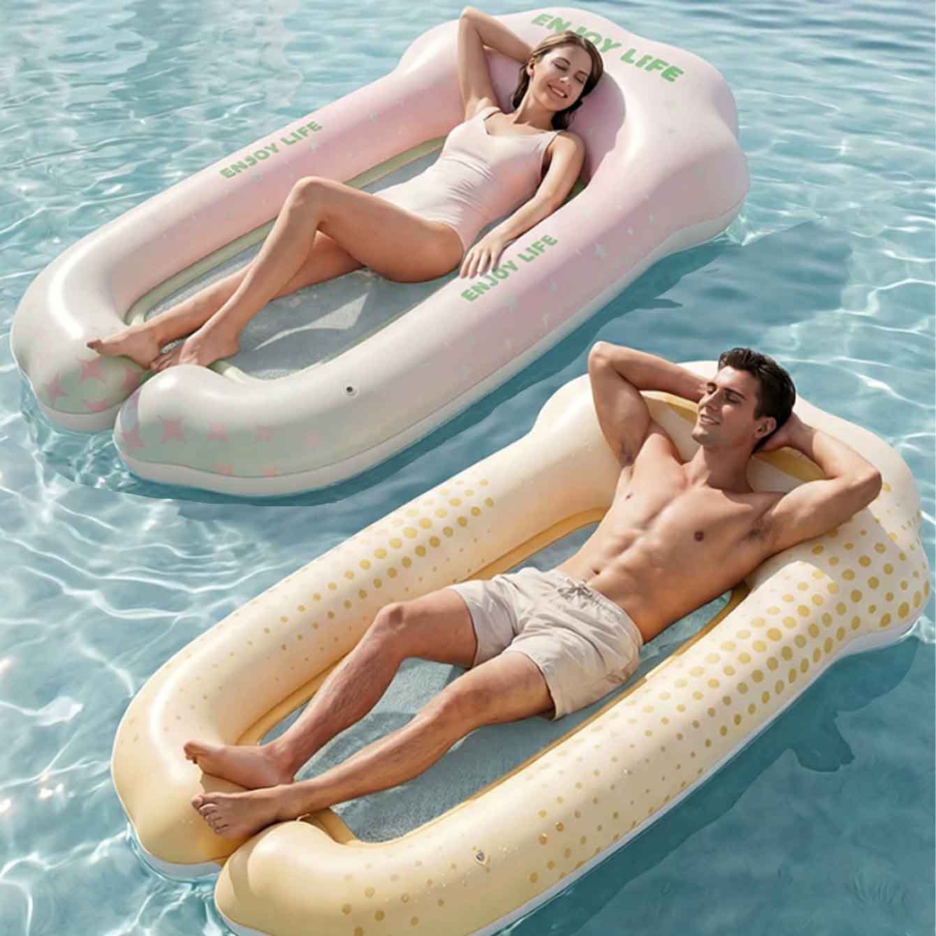 Nadmuchiwany hamak do pływania – Pool Lounger Inflatable recenzja i cena