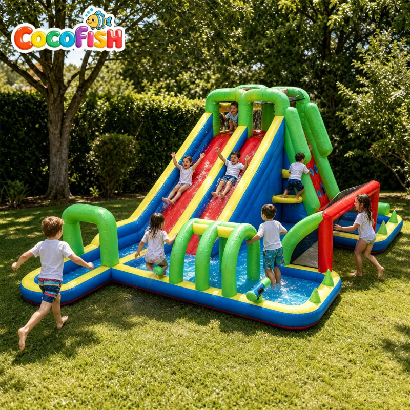 Duży dmuchany park wodny Cocof – Water Slide Inflatable recenzja i cena