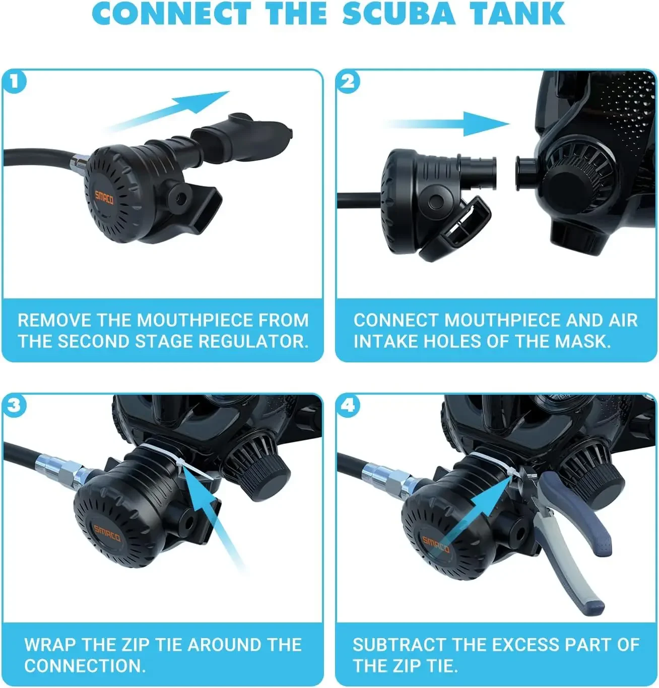 Maska nurkowa pełnotwarzowa TR – Snorkel Mask Full Face recenzja i cena