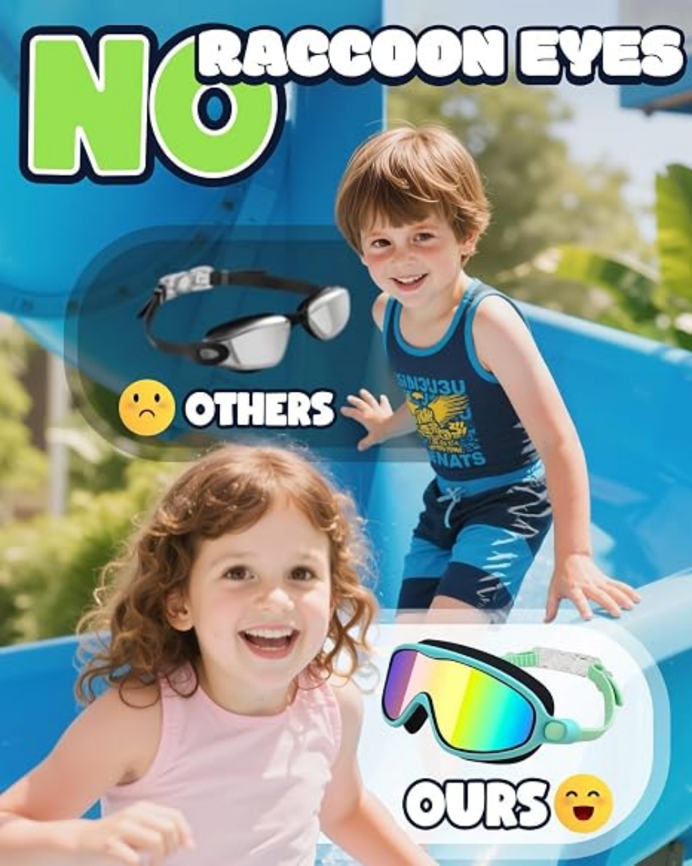 Okulary pływackie, szerokokątn – Swim Goggles Anti Fog Uv recenzja i cena