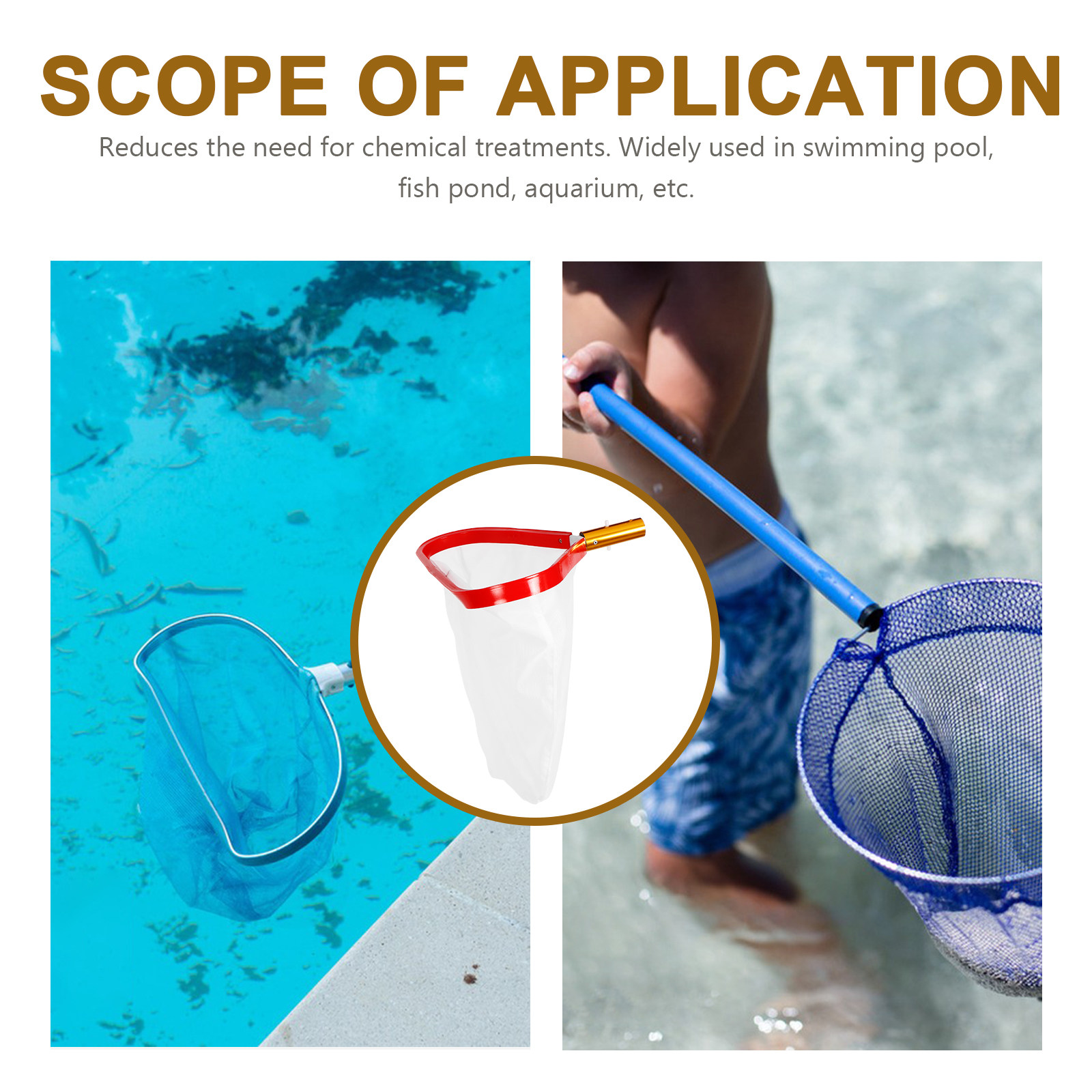 Siatka do usuwania liści z bas – Pool Skimmer Net recenzja i cena