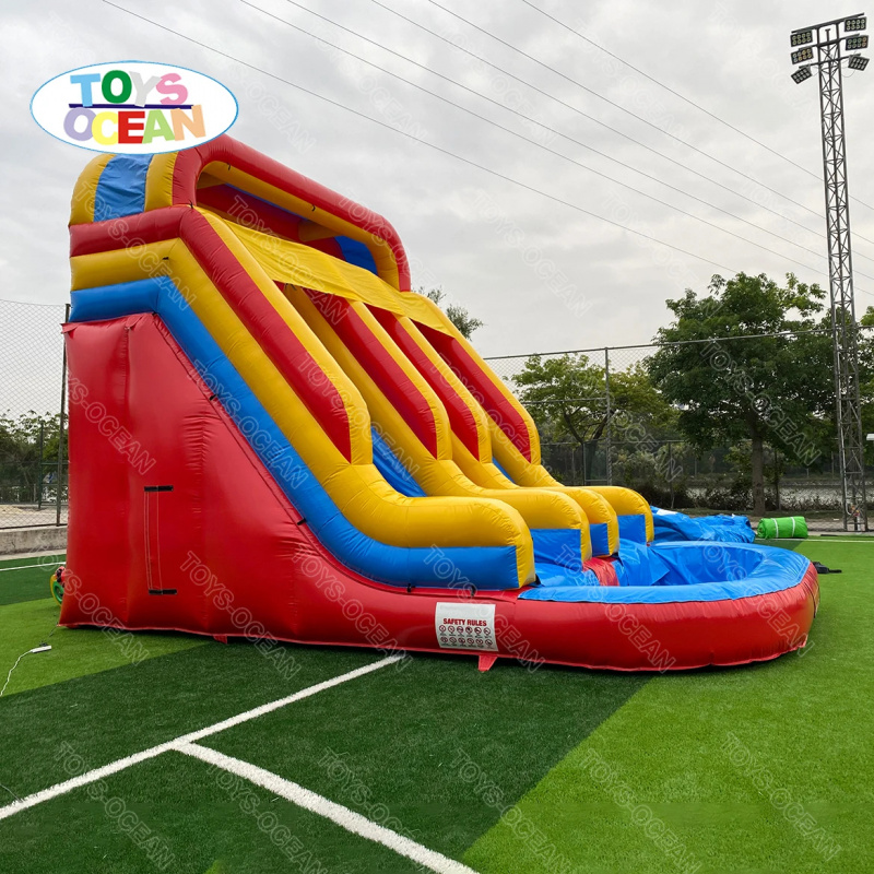 Czerwono-żółto-niebieska trzys – Water Slide Inflatable recenzja i cena