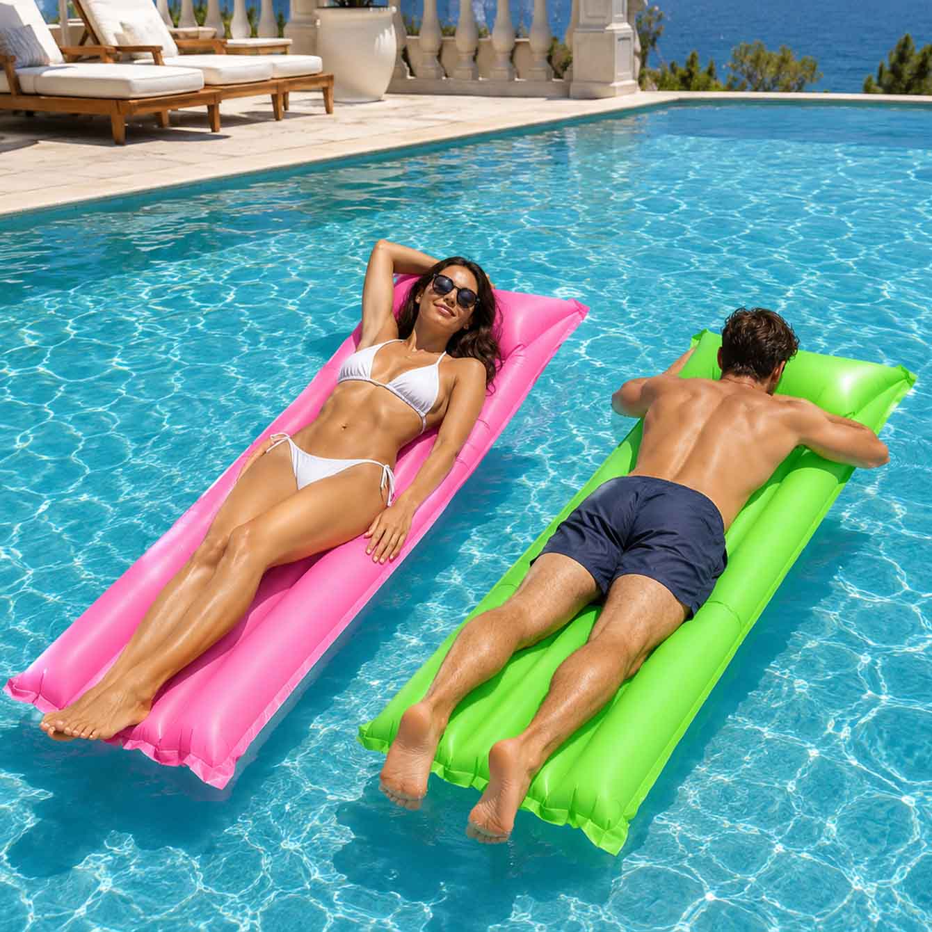 1 szt. Materac dmuchany do pły – Pool Float Ring Inflatable recenzja i cena