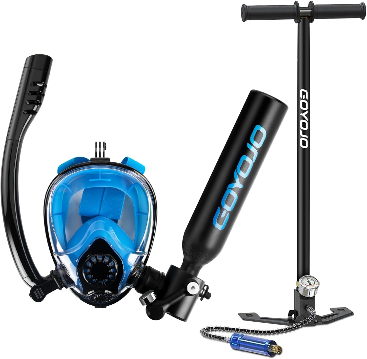 Scuba Tank 0.5L Snorkel Set, F – Snorkel Mask Full Face recenzja i cena